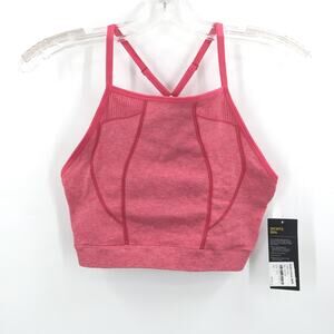 Zella Body Seamless Sport Bra Racerback Adjustable Straps Pink Size X-Large NWT